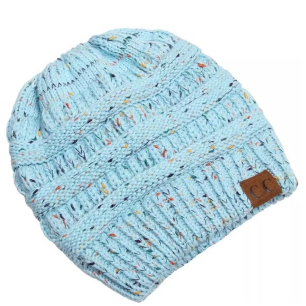 Women's C.C. Messy Bun Beanie (Select Colors) NEW - Picture 6 of 7